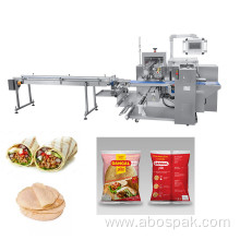 Automatic flatbread pilow bag packing machine with ce